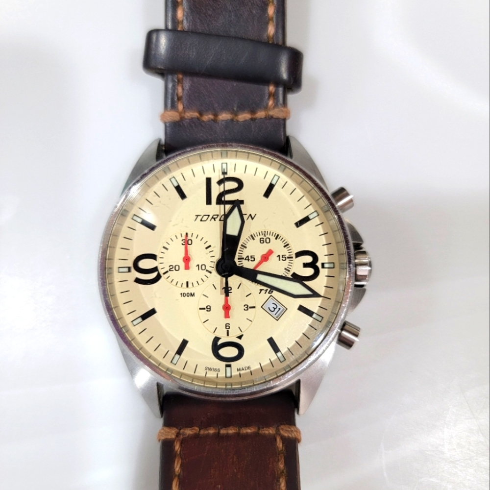 Men's Torgeon T16 Cream Sapphire Watch